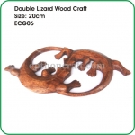 Double Lizard Wood Craft